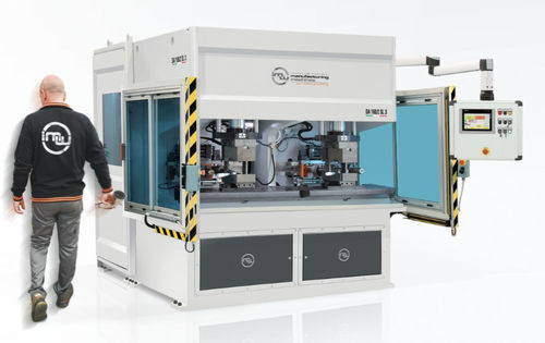 Formadora de dois cabeçotes - DA series - Industrial Manufacturing Machines srl - de extremidade de tubo / para tubulações / para metais
