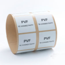 Etiqueta de transferência térmica - PVF series - TE CONNECTIVITY - imprimível / adesiva / em fluoreto de polivinilideno