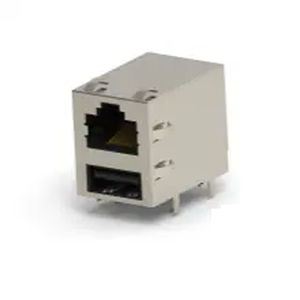 Conector cabo-placa - 5-1775855-1 - TE CONNECTIVITY - de áudio/vídeo / RJ45 / Jack