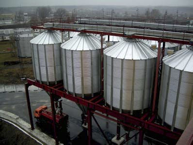 Silo com fundo cônico - S.C. PC - SYMAGA SILOS - para silos de camiões-cisterna / em aço galvanizado / industrial