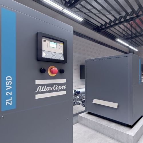 Soprador de pistão rotativo - ZL 2 VSD - Atlas Copco Kompressoren und Drucklufttechnik GmbH - de ar / de simples estágio / sem óleo