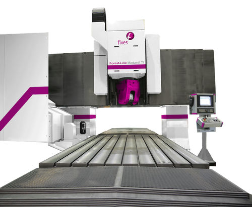 Centro de usinagem CNC de 5 eixos - FOREST-LINÉ MODUMILL TI   - Fives Machining - vertical / tipo pórtico / com mesa móvel