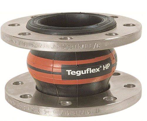 Junta de expansão em borracha - TEGUFLEX® P HP - Trelleborg Expansion Joints - redonda / flangeada / para água