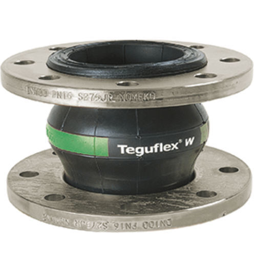 Junta de expansão em borracha - TEGUFLEX® W - Trelleborg Expansion Joints - redonda / flangeada / para produtos químicos