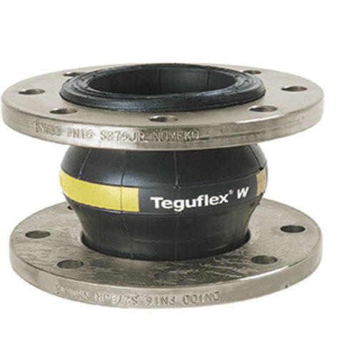 Junta de expansão em borracha - TEGUFLEX®W - Trelleborg Expansion Joints - redonda / flangeada / para água