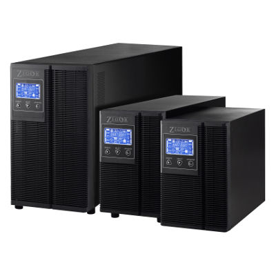 UPS de dupla conversão - VOLGA series - Zigor - monofásica / com display LCD / de alta frequência