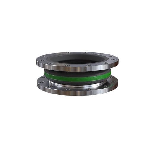 Junta de expansão em borracha - ERV Green - Trelleborg Antivibration Solutions - em aço / em PTFE / redonda