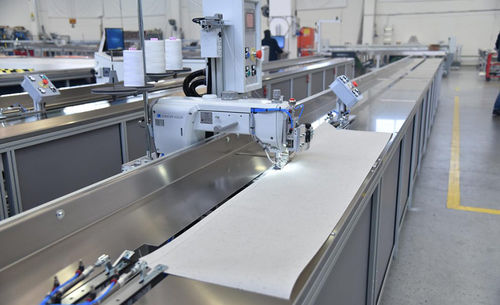 Máquina de costura de tecidos - SM-100-CA - SolarEdge Automation Machines S.p.A. - para tapeçaria / para tecidos pesados / fixa