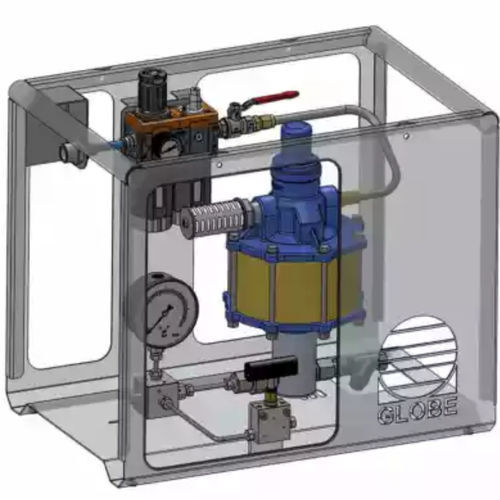 Unidade hidráulica para aplicações de alta pressão - APU SC10-6 series - GLOBE Airmotors, Test Equipment & Motion Control - com motor pneumático / para máquina de ensaio / de válvula