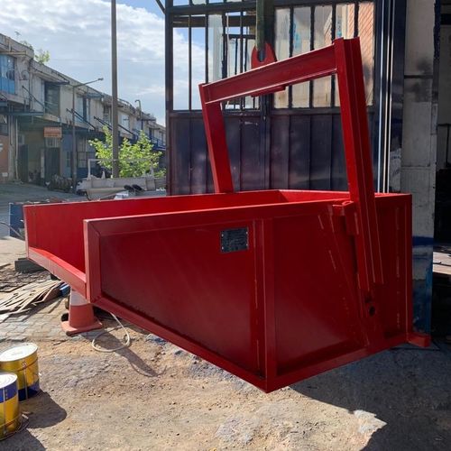 Caçamba para elevador metálica - Bayrakcı İnşaat Metal San. Tic. Ltd. Şti. - para cargas pesadas / para construção civil