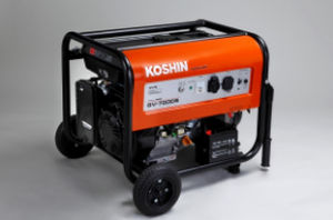 Grupo gerador de energia a gasolina - GV-7000S - KOSHIN LTD - trifásico / refrigerado a ar / industrial
