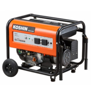 Grupo gerador de energia a gasolina - GV-7600S - KOSHIN LTD - trifásico / refrigerado a ar / industrial