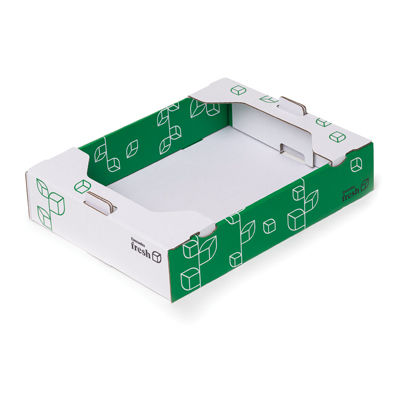 Embalagem para produtos frescos - Cascades - de bandejas / para papelão ondulado