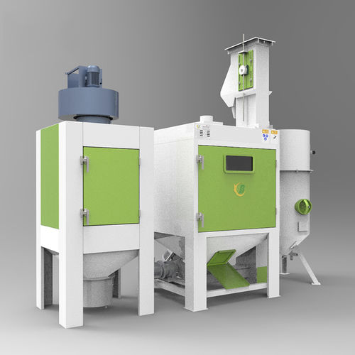 Jateador de areia automático - TB-NR1111-2P - Tongbao Surface Processing Equipment - por sucção / para tratamento de superfície / de tambor