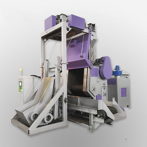 Jateadora de granalha de esteira - TB-NAW350 - Tongbao Surface Processing Equipment - de tambor rotativo / de turbina / para produtos a granel