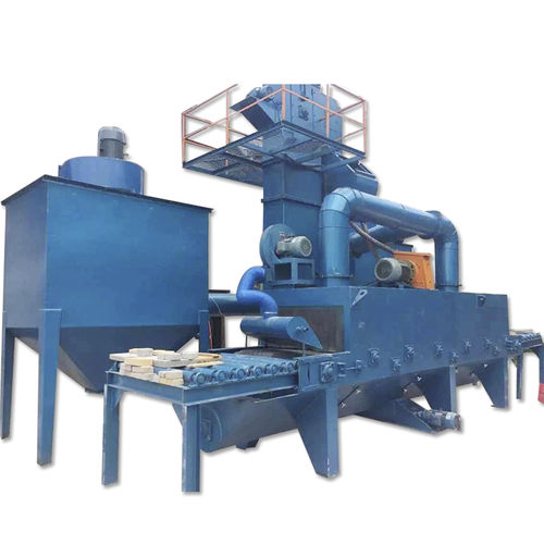 Jateadora de granalha com transportador de rolos - TB-CB600 - Tongbao Surface Processing Equipment - de turbina / para mármore / para concreto