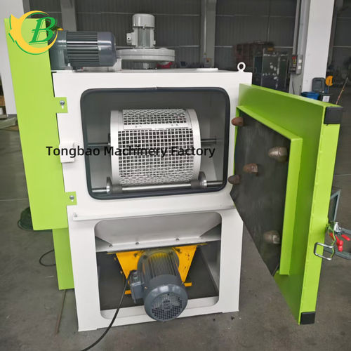 Jateadora de granalha de tambor rotativo - Tongbao Surface Processing Equipment - de turbina / para metais / para produtos a granel