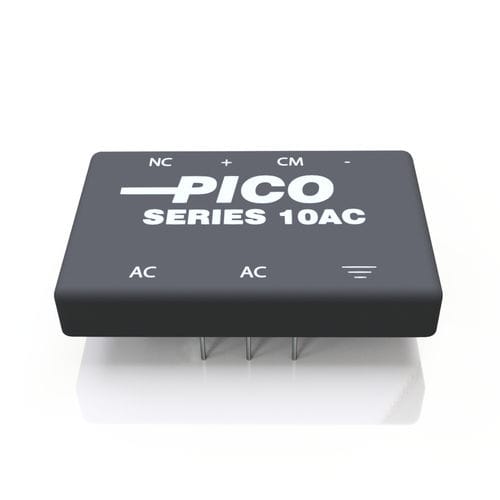 Fonte de alimentação elétrica encapsulada - 10AC Series - Pico Electronics - CA/CC / com saída simples / regulada