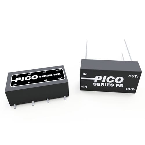 Conversor CC-CC regulado - FR & SFR Series - Pico Electronics - isolado / SMD / encapsulado