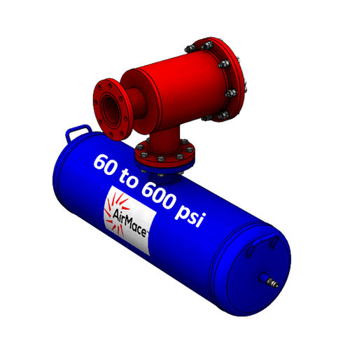 Canhão de ar de elevada potência - AirMace&trade; - FLOW INDUSTRIES - de alta pressão / para lixeira / para resfriadores