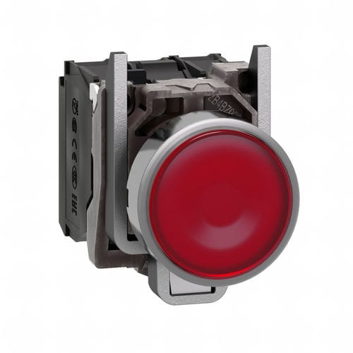 Botão de comando de mola - XB4BW34B5 - Schneider Electric - para ambientes agressivos / IP67 / IP69K
