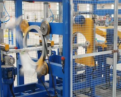 Envolvedora horizontal - Shanghai Fhope machinery co.,ltd - automática / de perfis / com filme estirável