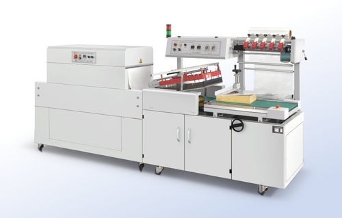 Enfardadeira totalmente automática - FP-400LA+SH-450C - Shanghai Fhope machinery co.,ltd - com túnel de retração / com barra de solda