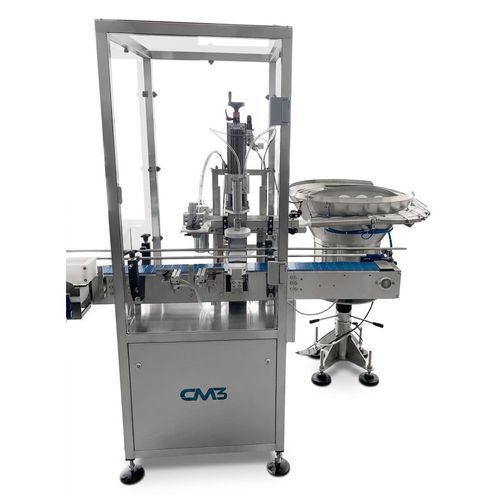 Tampadora monobloco - CM3 ENGINEERING SRL - em linha / digital / vibratória linear