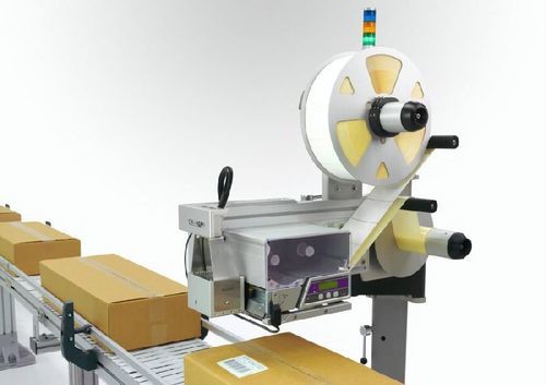 Impressora-aplicadora de etiquetas automática - CM3 ENGINEERING SRL - para caixas de papelão / para suporte plano / para embalagens