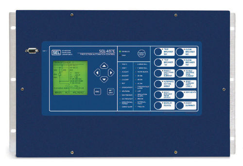 Relé de proteção de fase - SEL-487E - Schweitzer Engineering Laboratories - trifásico / para montagem em painel / programável