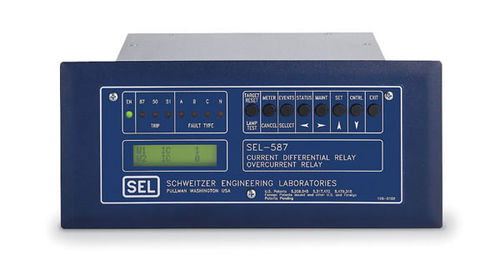 Relé de proteção de sobrecorrente - SEL-587  - Schweitzer Engineering Laboratories - para motor elétrico / para gerador / para montagem em painel