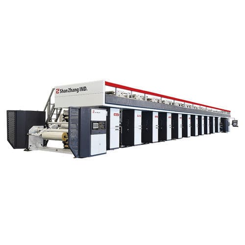 Máquina de impressão por rotogravura - SGE-F series - Guangdong Shanzhang Industry Co., Ltd. - para papel / para filme plástico / para folha de alumínio