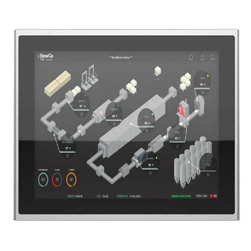 Monitor com tecnologia capacitiva projetada - IMF-170X - INDATECH - com tela sensível ao toque multitouch / com tela sensível ao toque resistiva com 5 fios / industrial