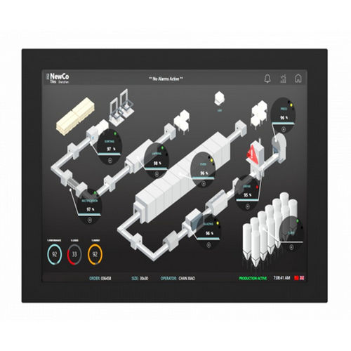 Monitor com tela sensível ao toque resistiva com 5 fios - IMC-150X - INDATECH - com retroiluminação LED / industrial / 15"