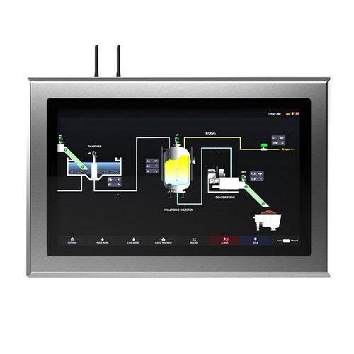 Painel PC com retroiluminação LED - AINOX P185 J3455 - INDATECH - com tela sensível ao toque capacitiva PCAP / com tela sensível ao toque multitouch / 18,5"