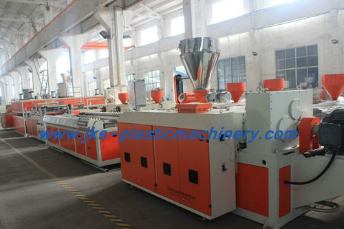 Linha de extrusão de parafuso duplo - SJSZ 65/132 - Wuxi JKS Machinery Manufacturing Co.,Ltd - de painéis / de perfis / para painel de parede