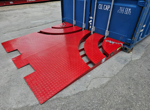 Rampa niveladora para caminhão - HCRS-08 - AZ RAMP - para mangueiras / para pisos / de transporte