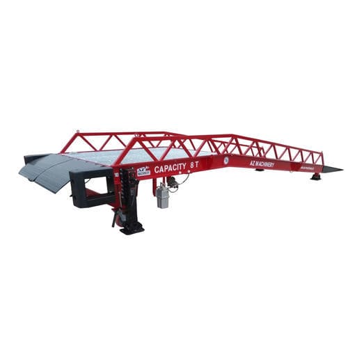 Rampa niveladora de bandejas - STAR- 20T - AZ RAMP - móvel / hidráulica / com folheado de conchas