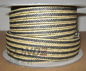 Gaxeta trançada em PTFE - ZD-P1312 - cixi zonde sealing and gasket.co.,Ltd - em carbono / em fibra de carbono / de aramida