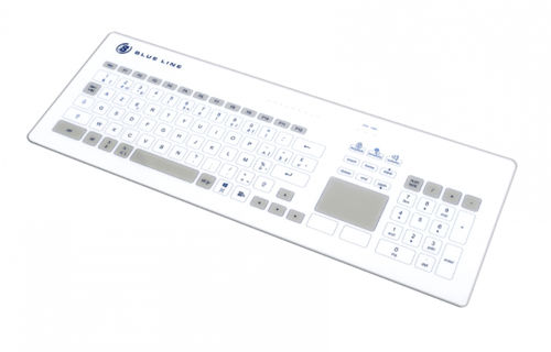 Teclado de mesa - blue-line.com - capacitivo / 103 teclas / com touchpad