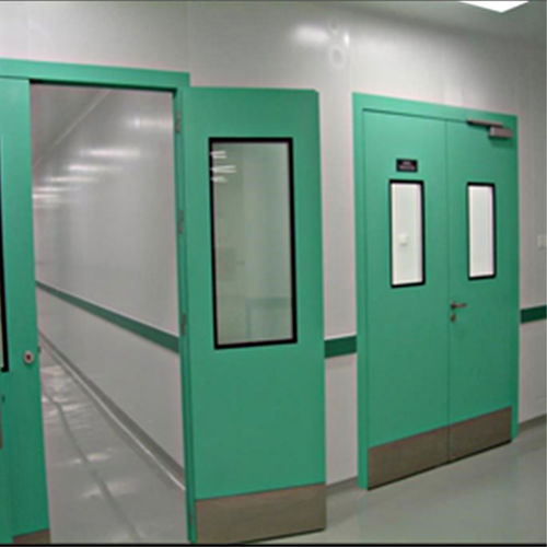Porta em aço - DL2  - MayAir - em borracha / para sala limpa