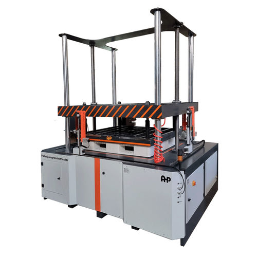 Máquina de ensaio de compressão - 209384 - AHP PLASTIK MAKINA - controlada por computador / para plásticos / para paletes