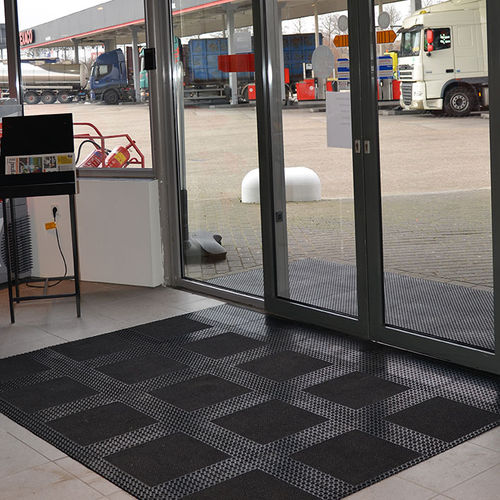 Tapete antisujeira - Master Flex™ C12 593 - Justrite Safety Group - modular / em borracha / para área de tráfego intenso
