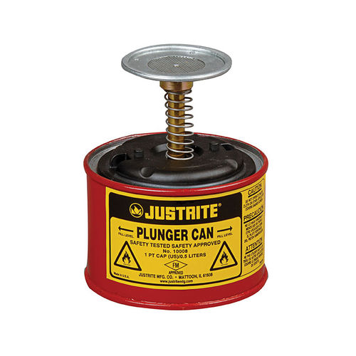 Tanque para produtos químicos - 1008-RD - Justrite Safety Group - para bidons / em latão / de limpeza