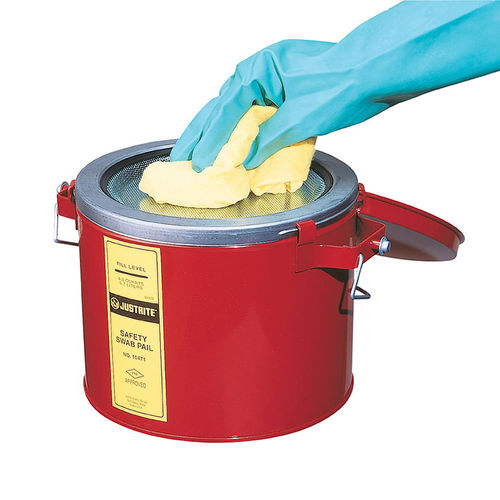 Tanque para peças - Justrite Safety Group - em aço / cilíndrico / de limpeza