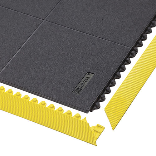 Tapete anti-fadiga - Cushion Ease Solid™ Nitrile FR 656SFR - Justrite Safety Group - antiestático / modular / em borracha nitrílica