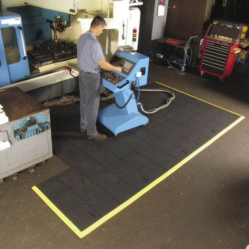Tapete anti-fadiga - 656S Cushion Ease Solid™ Nitrile - Justrite Safety Group - modular / em borracha nitrílica / para aplicação de soldadura