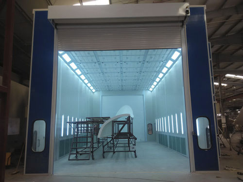 Cabine de pintura para veículos pesados - PL - Mecatelier - fechada / com filtro / sob medida