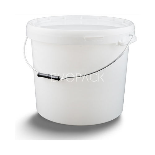 Balde em material plástico - 80052 - EVOPACK - redondo / com tampa / com pega