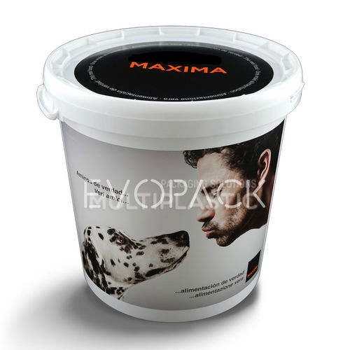 Balde em material plástico - HOM30000C - EVOPACK - redondo / com tampa
